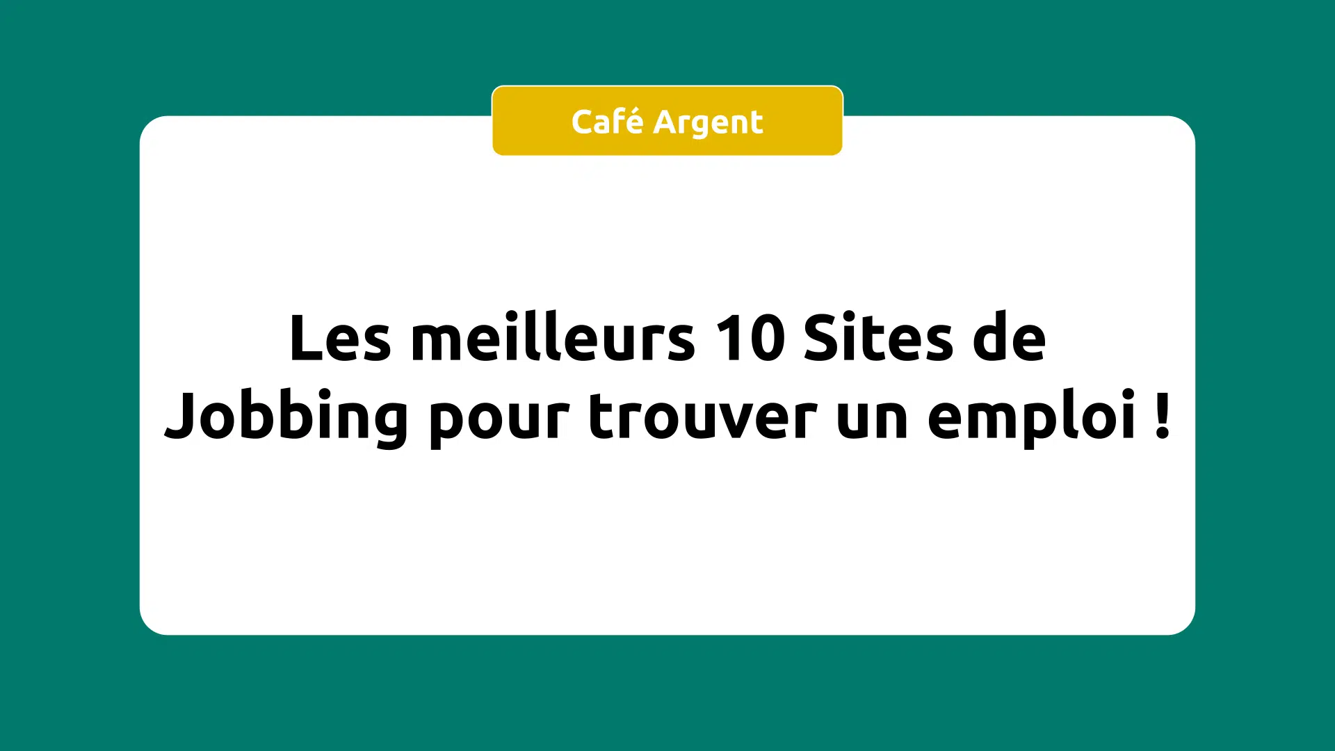 Meilleurs Sites de Jobbing pour trouver un emploi !