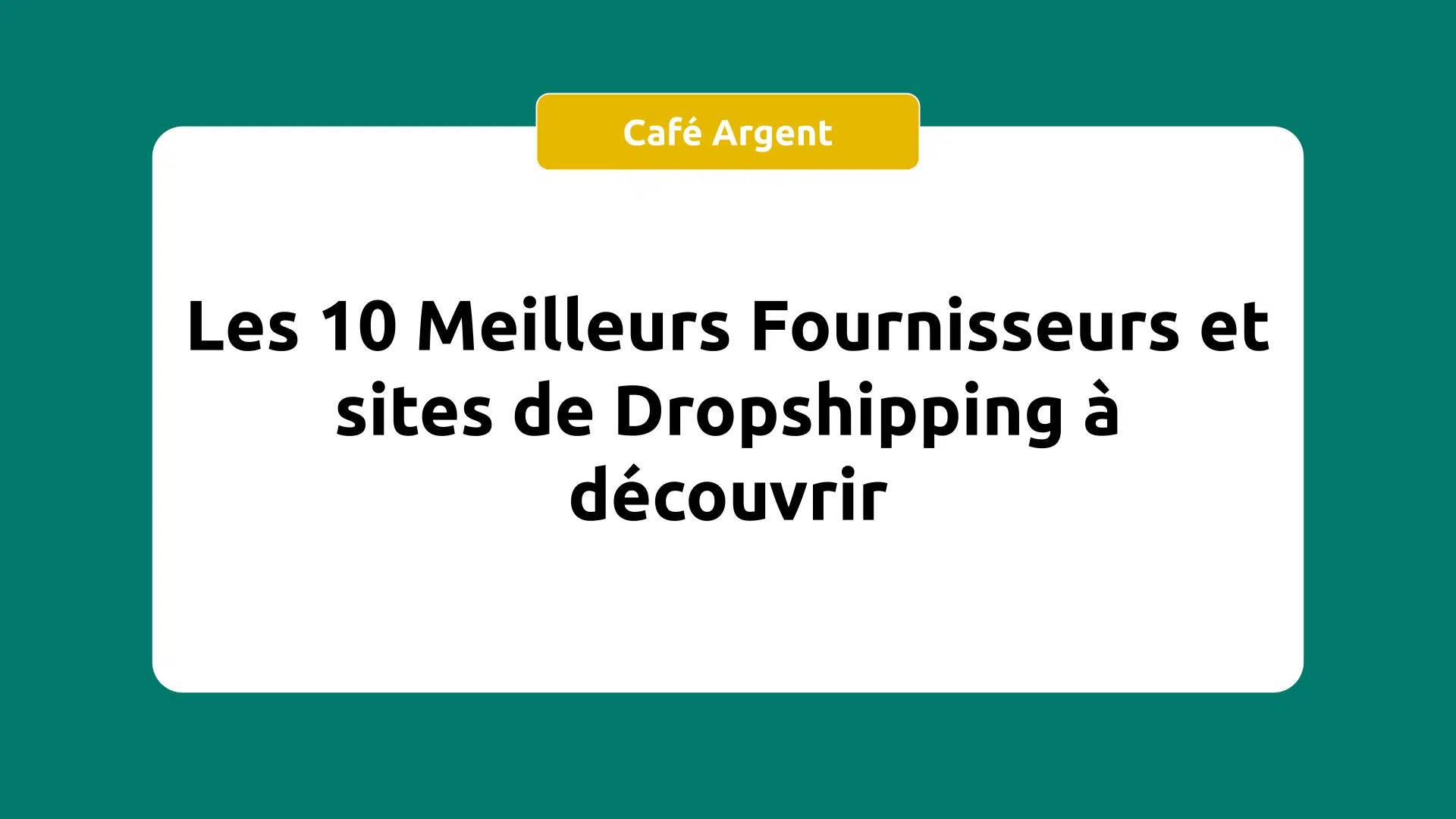 Fournisseurs et sites de Dropshipping