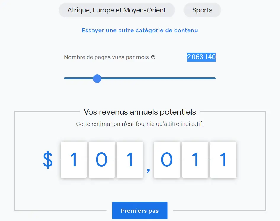 Gagner 8000 Euro et plus par mois avec Google Admob Sport