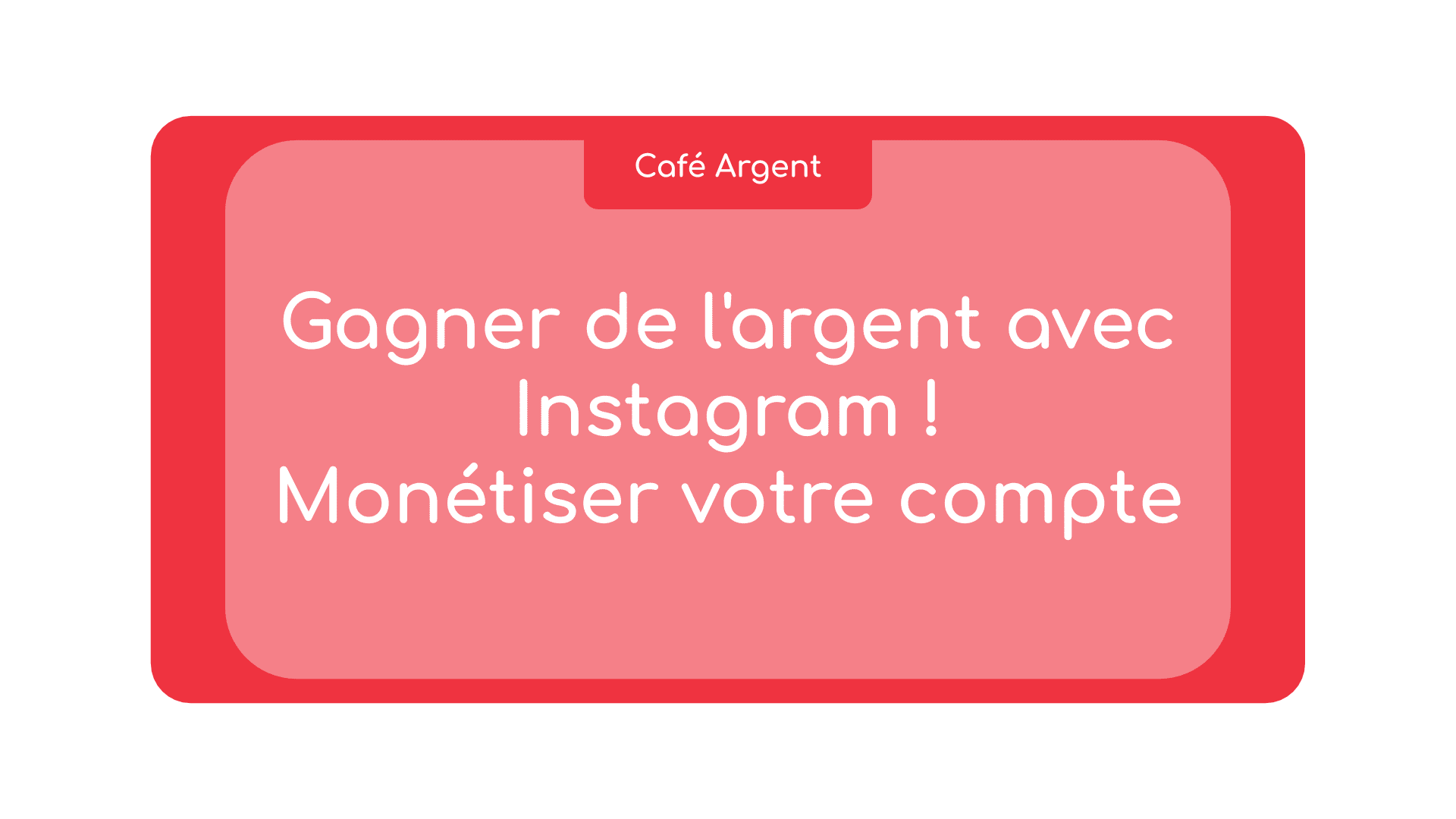 Gagner de l'argent avec instagram ! Monétiser votre compte