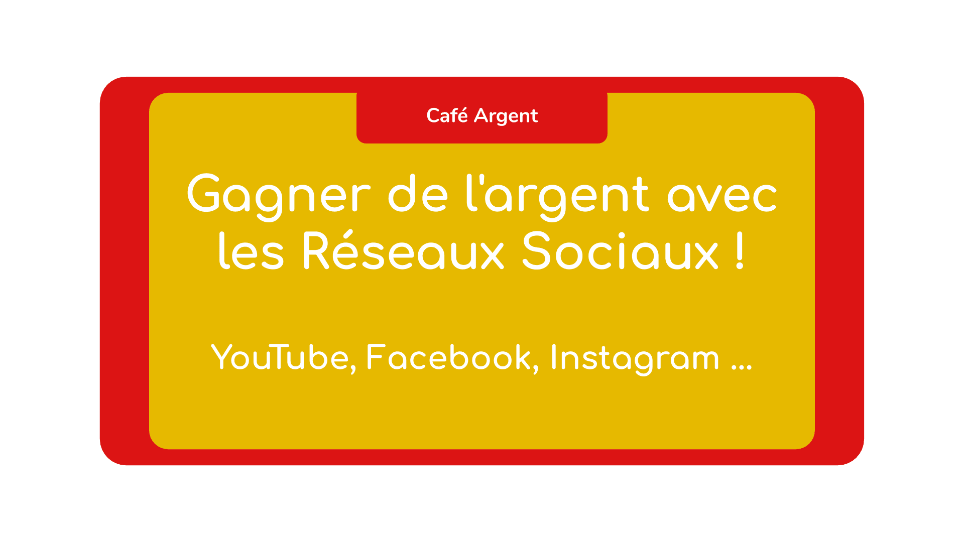 Gagner de l'argent avec les Réseaux Sociaux ! YouTube, Facebook, Instagram ...